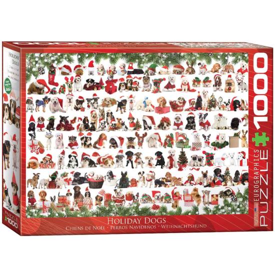 Eurographics Weihnachtshunde-Puzzle 1000 Teile