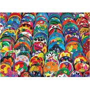 Puzzle Eurographics Mexikanische Keramikteller 1000 Teile