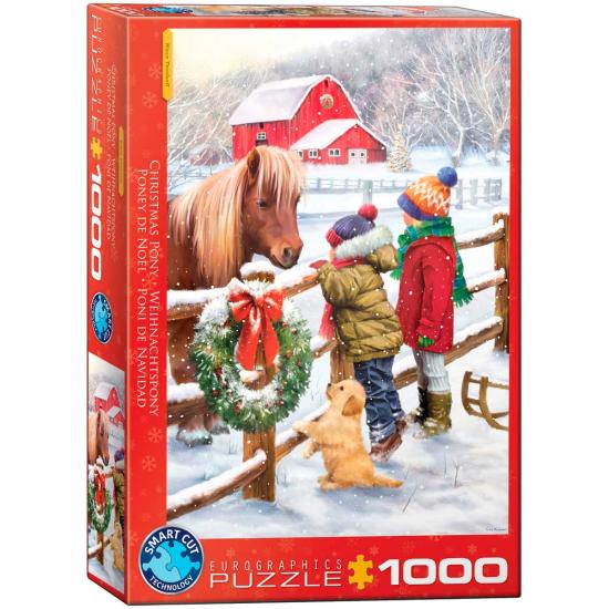 Eurographics Weihnachtspony-Puzzle 1000 Teile