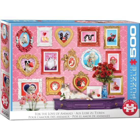 Puzzle Eurographics Aus Liebe Zu Den Tieren XXL 500 Teile