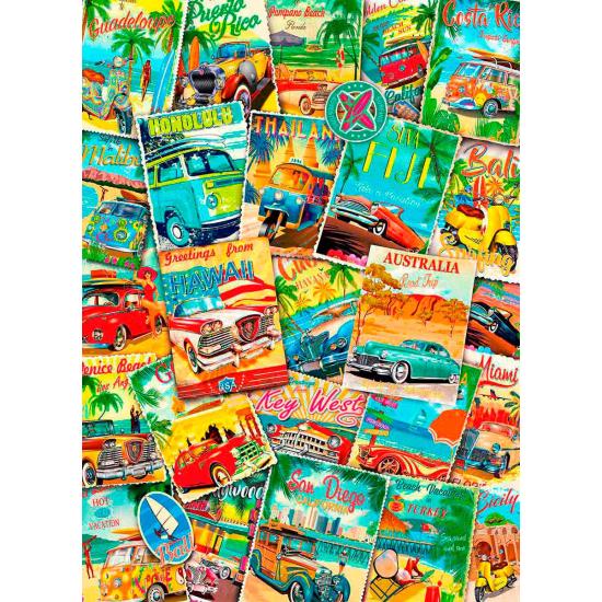Eurographics 1000-teiliges Vintage-Reise-Werbe-Puzzle