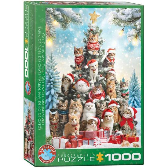 Puzzle Eurographics Katzenweihnachtsbaum 1000 Teile
