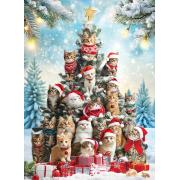 Puzzle Eurographics Katzenweihnachtsbaum 1000 Teile