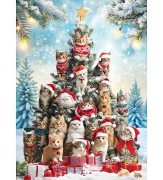 Puzzle Eurographics Katzenweihnachtsbaum 1000 Teile