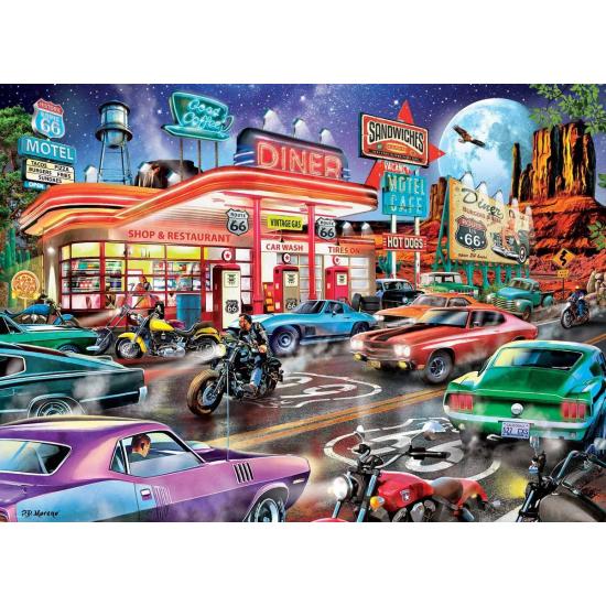Puzzle Eurographics Route 66 Diner 1000 Teile