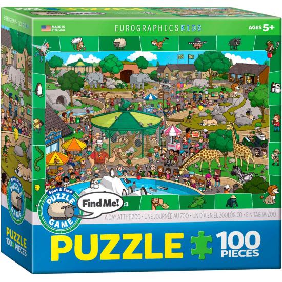 Eurographics Puzzle Ein Tag im Zoo 100 Teile