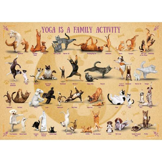 Eurographics Yoga Family Activity XXL-Puzzle mit 500 Teilen