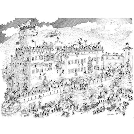 Fabio Vettori Mittelalterliches Burgpuzzle 1080 Teile