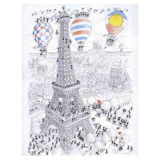 Fabio Vettori Paris in Globe Puzzle 1080 Teile