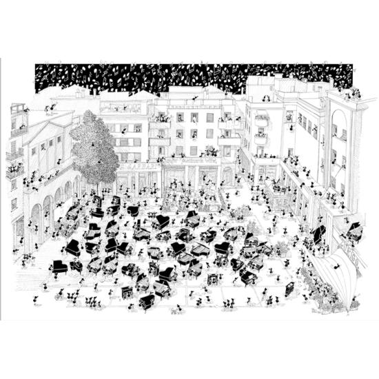 Fabio Vettori Piano Loud 1080-teiliges Puzzle