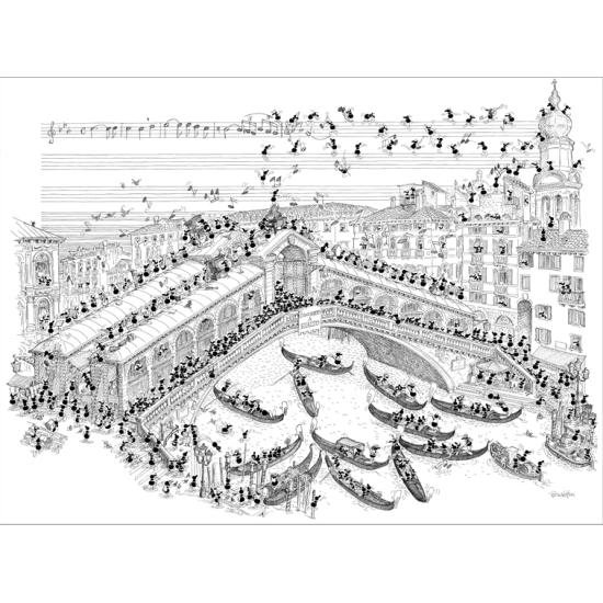 Fabio Vettori Rialtobrücke Puzzle 1080 Teile