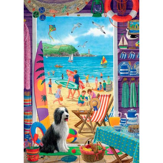 Falcon Through the Beach House Puzzle 500 Teile