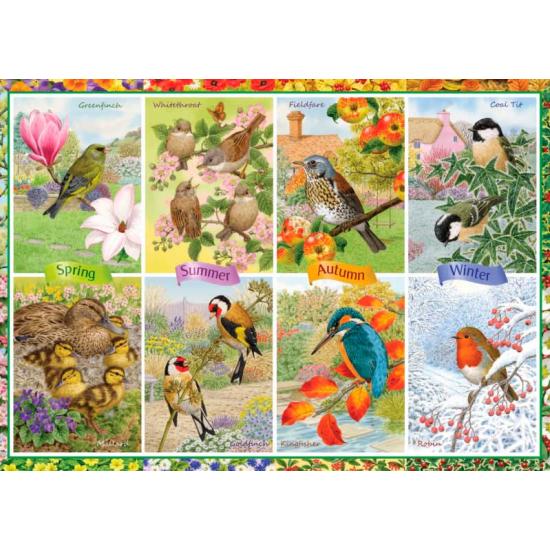 Falcon Seasonal Garden Birds Puzzle 1000 Teile
