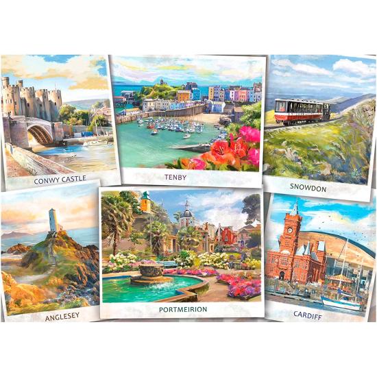 Falcon Puzzle Willkommen in Wales 1000 Teile Falcon Puzzle Willkommen in Wales 1000 Teile