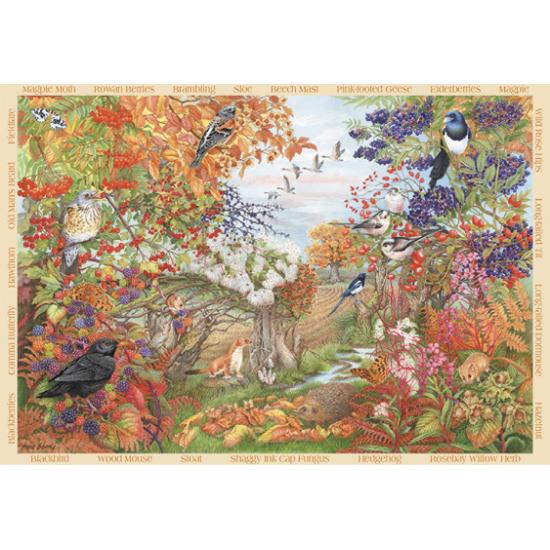 Falken-Herbstwald-Puzzle 500 Teile Falken-Herbstwald-Puzzle 500 Teile