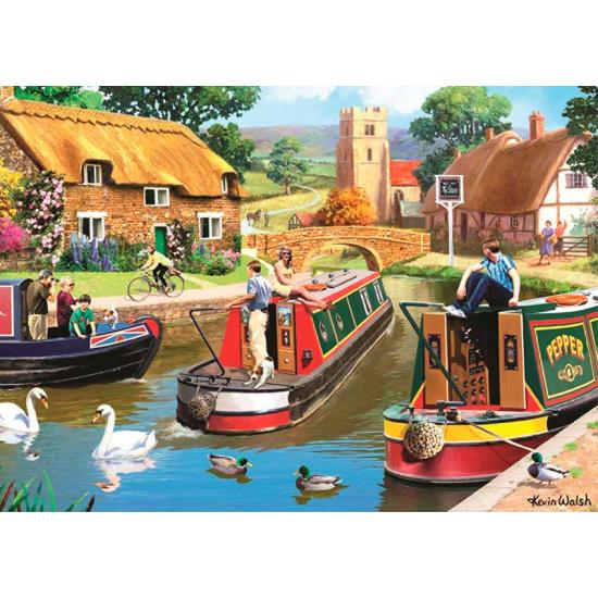 Falcon Busy Canal Puzzle 1000 Teile