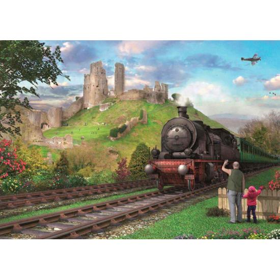 Falcon Castillo Corfe Puzzle mit 2 x 500 Teilen