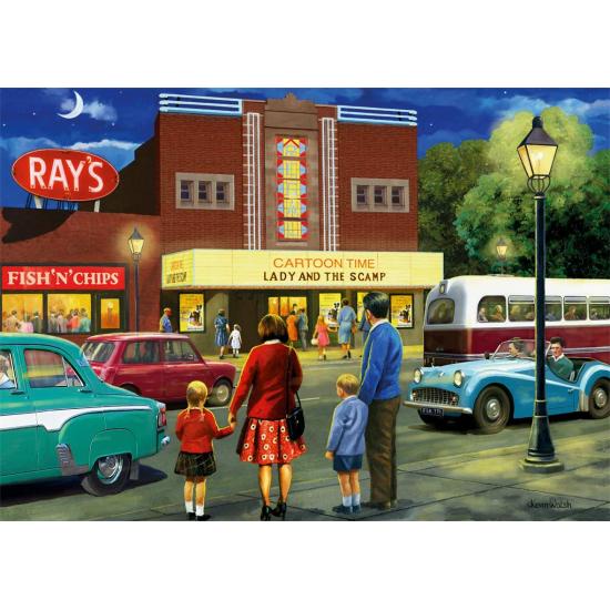 Falke auf dem Weg ins Kino Puzzle 500 Teile