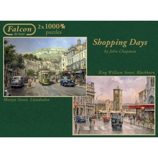 Puzzle Falcon Shopping Days 2 x 1000 Teile