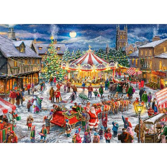 Puzzle Falcon Das Weihnachtskarussell 2 x 1000 Teile