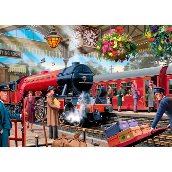 Puzzle „Falke wartet auf der Plattform“ mit 1000 Teilen