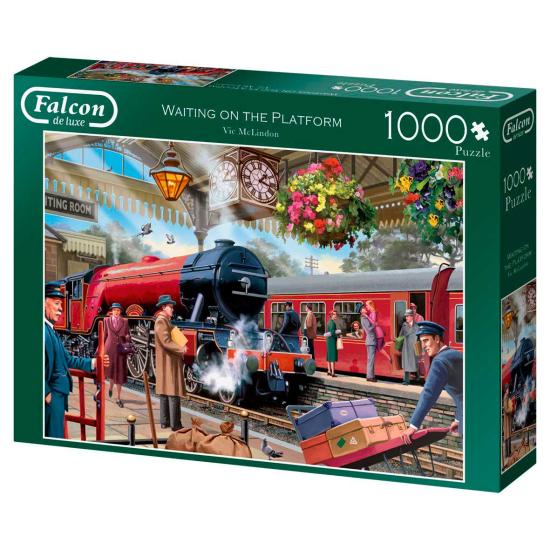 Puzzle „Falke wartet auf der Plattform“ mit 1000 Teilen