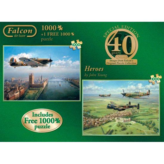 Puzzle Falcon Heroes 2 x 1000 Teile