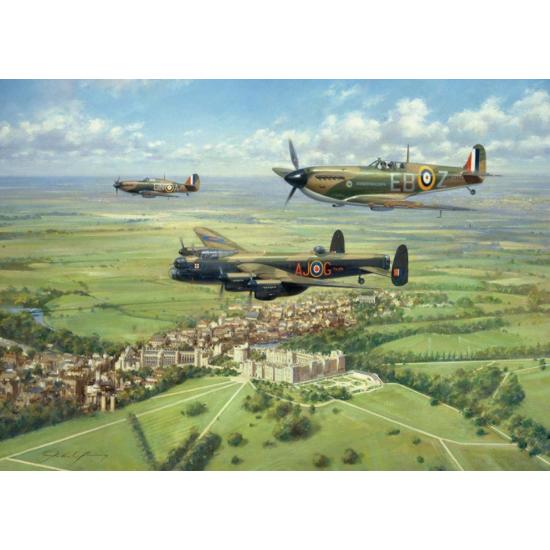 Puzzle Falcon Heroes 2 x 1000 Teile