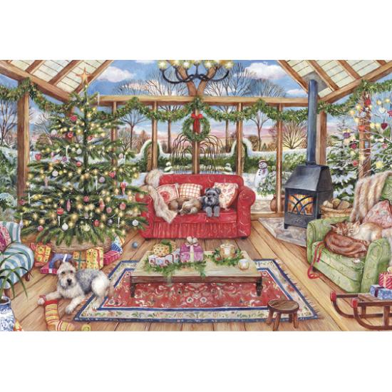 Falcon Gewächshaus zu Weihnachten Puzzle 1000 Teile