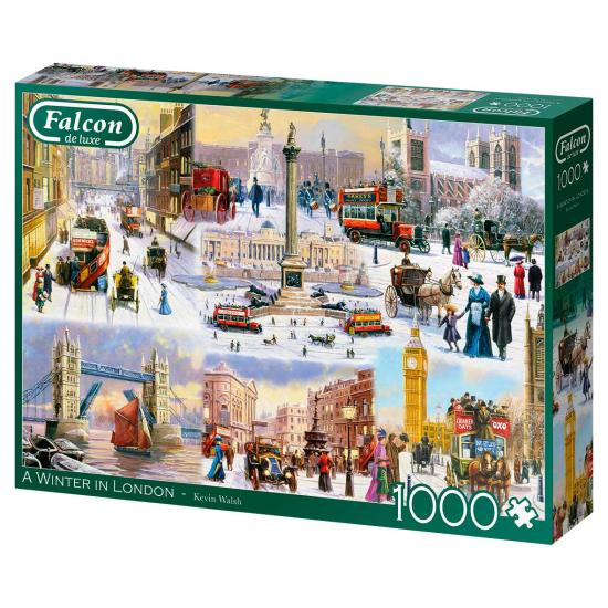 Falcon Winter in London Puzzle 1000 Teile
