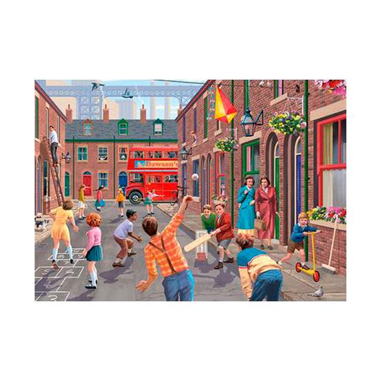 Puzzle „Falke spielt auf der Straße“ mit 2 x 500 Teilen Puzzle „Falke spielt auf der Straße“ mit 2 x 500 Teilen