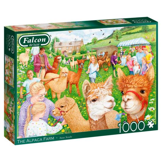 Falcon Die Alpaka-Farm-Puzzle 1000 Teile Falcon Die Alpaka-Farm-Puzzle 1000 Teile