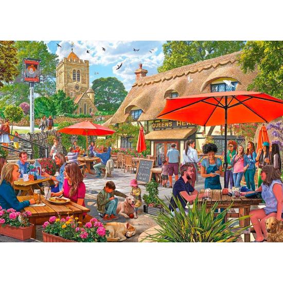 Puzzle Falcon Die Terrasse der Taverne 1000 Teile