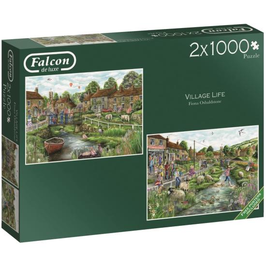 Falcon Puzzle Das Leben des Volkes 2 x 1000 Teile