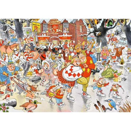 Falcon Christmas Over the Ice Puzzle 1000 Teile