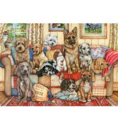 Falcon Puzzle Hunde auf dem Sofa 1000 Teile