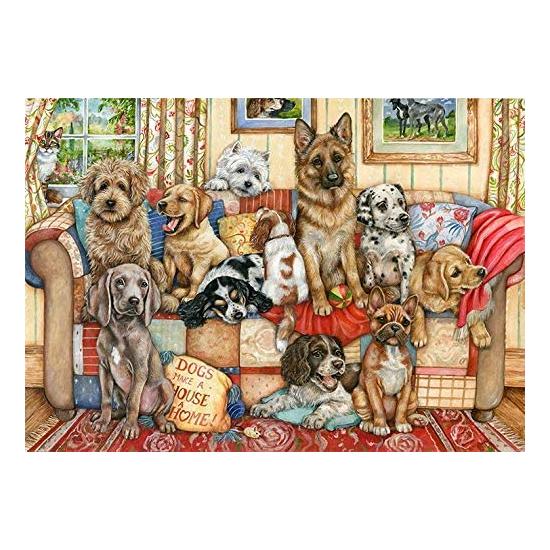 Falcon Puzzle Hunde auf dem Sofa 1000 Teile