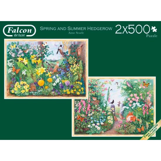 Falcon Frühling und Sommer Puzzle 2 x 500 Teile