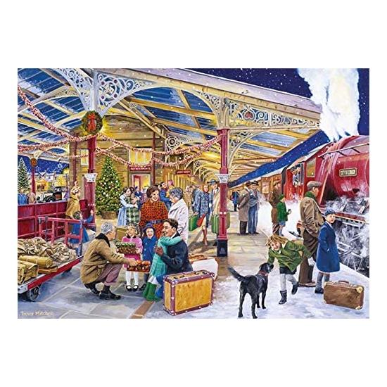 Puzzle „Falke kehrt zu Weihnachten nach Hause“ 1000 Teile