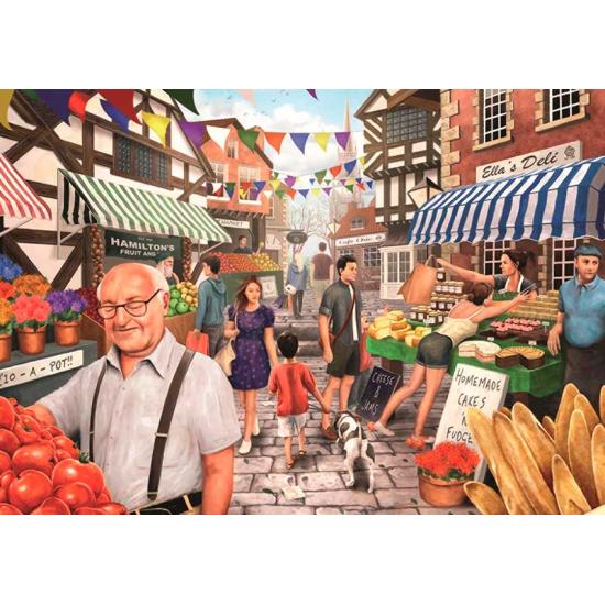 Falcon Puzzle Ein Tag auf dem Markt 1000 Teile