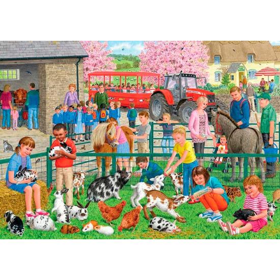 Falcon Puzzle Ein Tag auf dem Bauernhof 1000 Teile