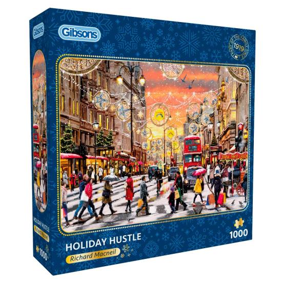 Puzzle Gibsons Weihnachtstrubel 1000 Teile