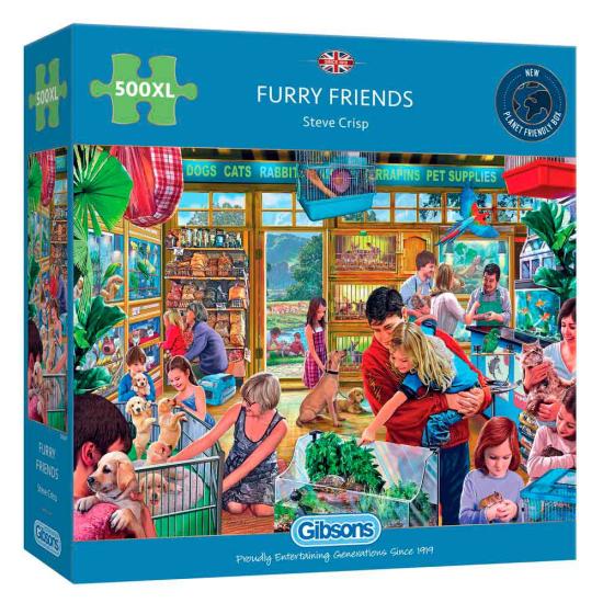 Gibsons XXL Furry Friends Puzzle mit 500 Teilen