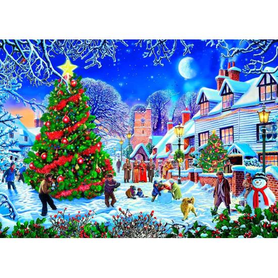 Gibsons Village Weihnachtsbaum-Puzzle 500 Teile XXL