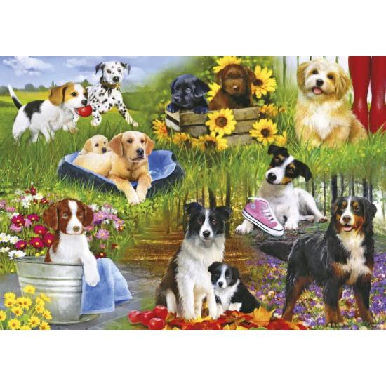 Gibsons Playful Puppies Puzzle 500 Teile
