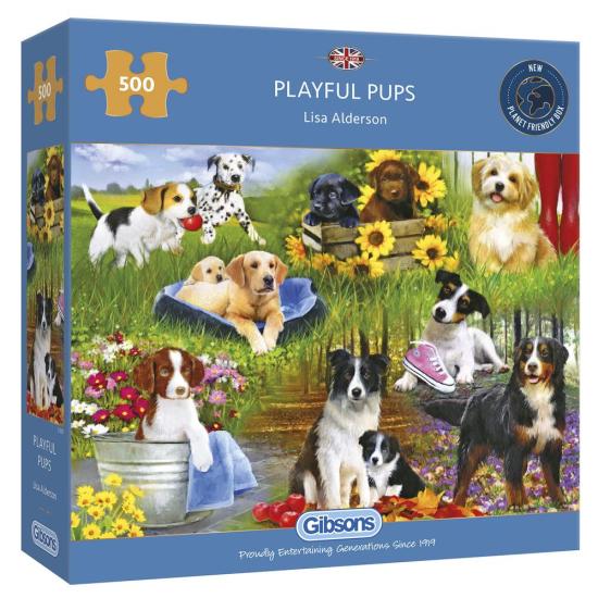 Gibsons Playful Puppies Puzzle 500 Teile