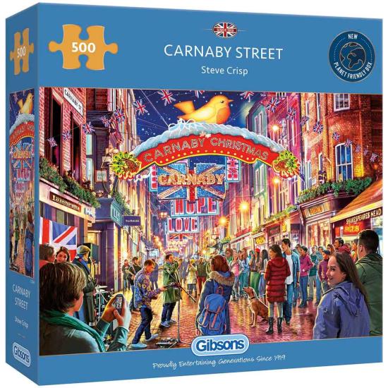 Gibsons Carnaby Street at Christmas 500-teiliges Puzzle