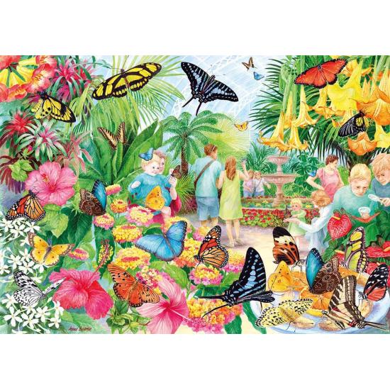 Gibsons Schmetterlingshaus-Puzzle 1000 Teile