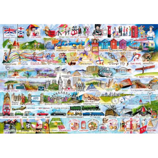Gibsons Puzzle English Things 2000 Teile