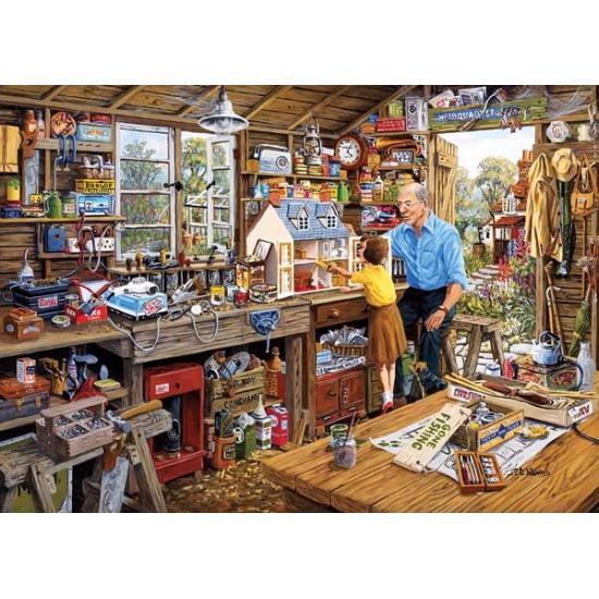 Gibsons Puzzle Grandpa's Workshop 500 Teile XXL